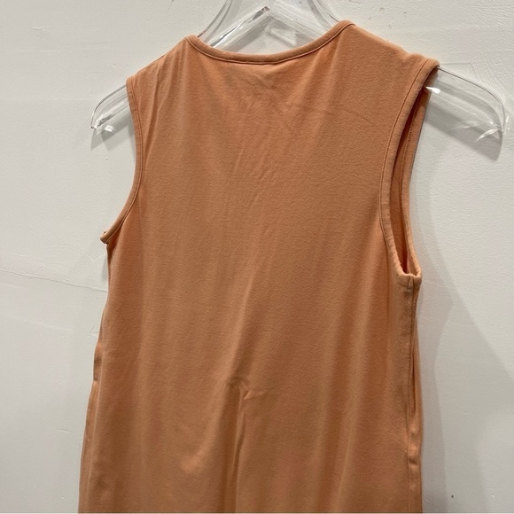 Logo Lori Goldstein Orange Sleeveless Layered Lace Tank Top Long Small - Picture 7 of 8
